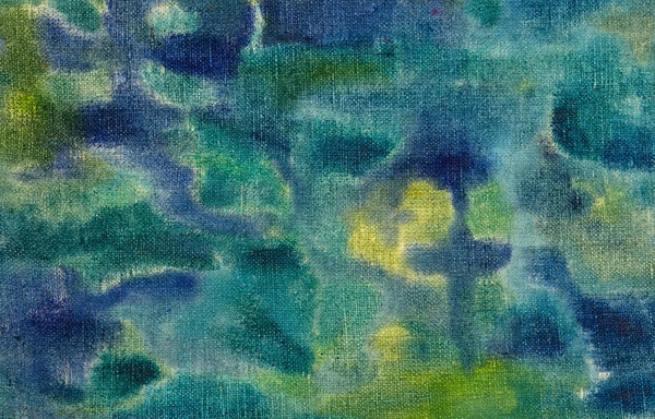 Nella gioia, 15.5 x 24 cm, Oil, tempera, natural glue, pigments, on antique hemp, 2025